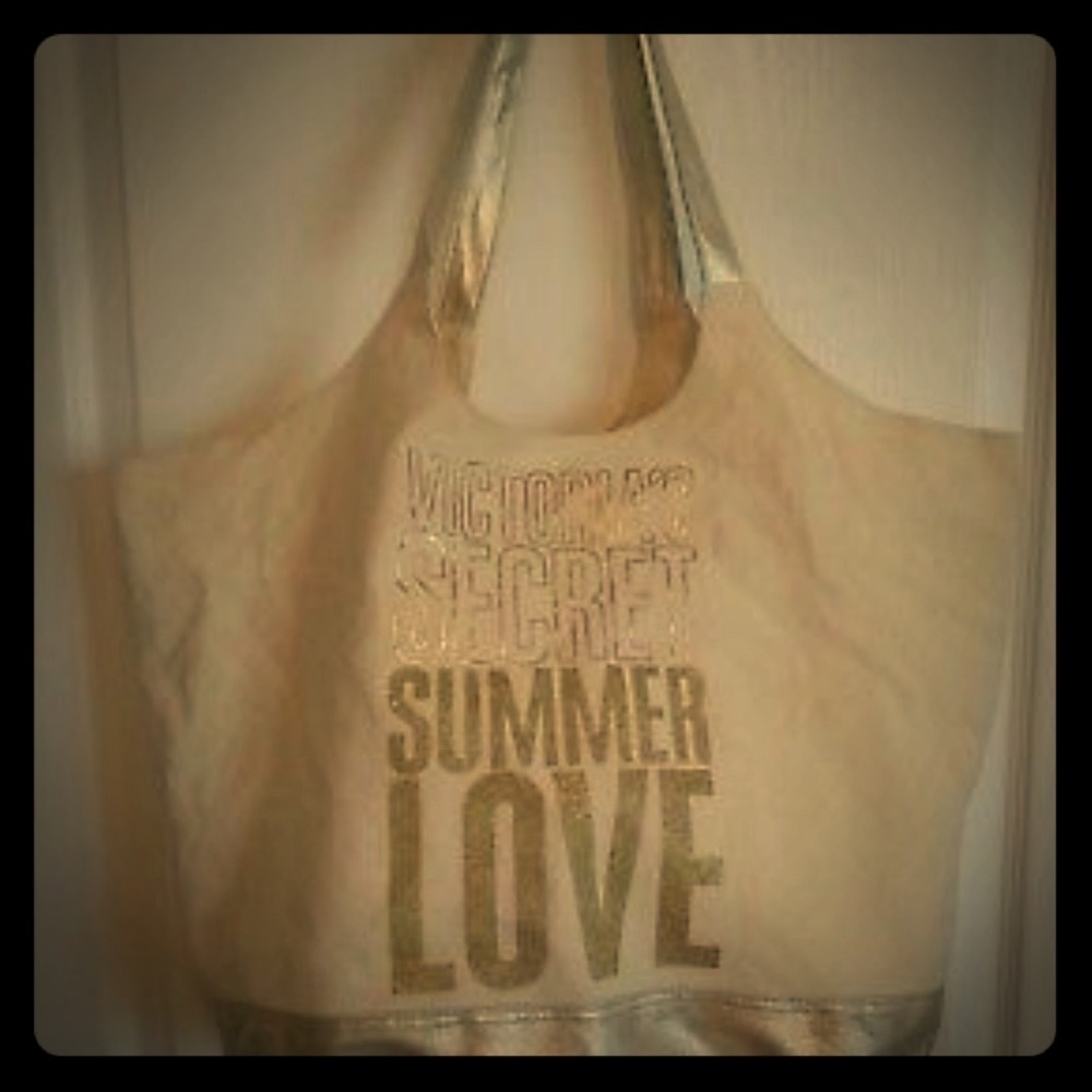 🌼❤️☀️VS Summer Love glitter tote☀️❤️🌼